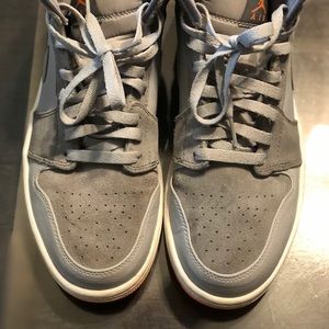 Wolf grey atomic orange retro 1 men’s size 10.5